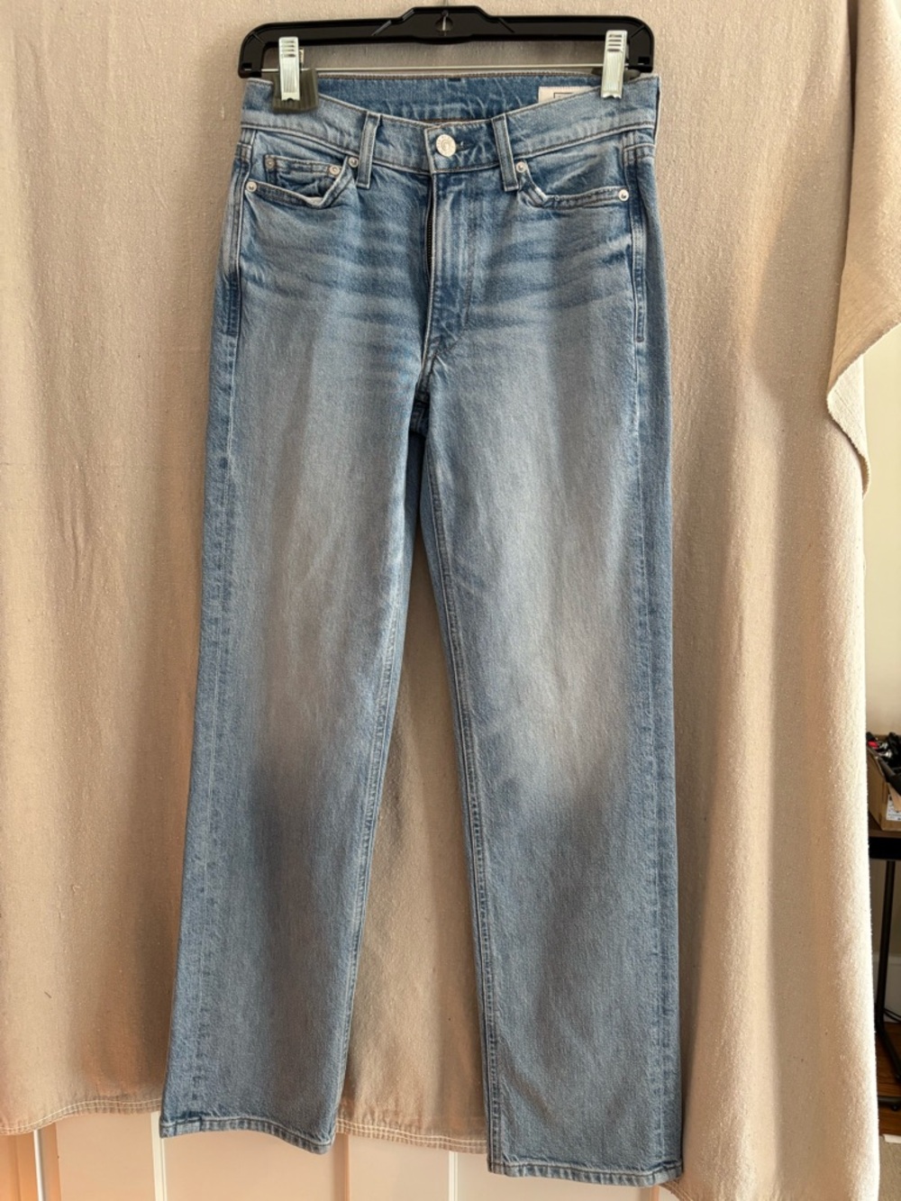 AYR Light Wash Straight-Leg Jeans